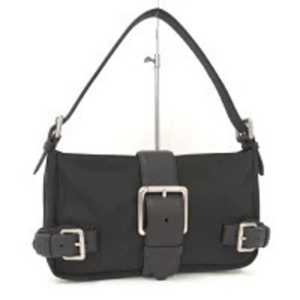 BOTTEGA VENETA Flap Buckle Bag Handbag Black